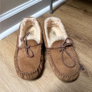 UGG Tan Suede Moccasin Slippers